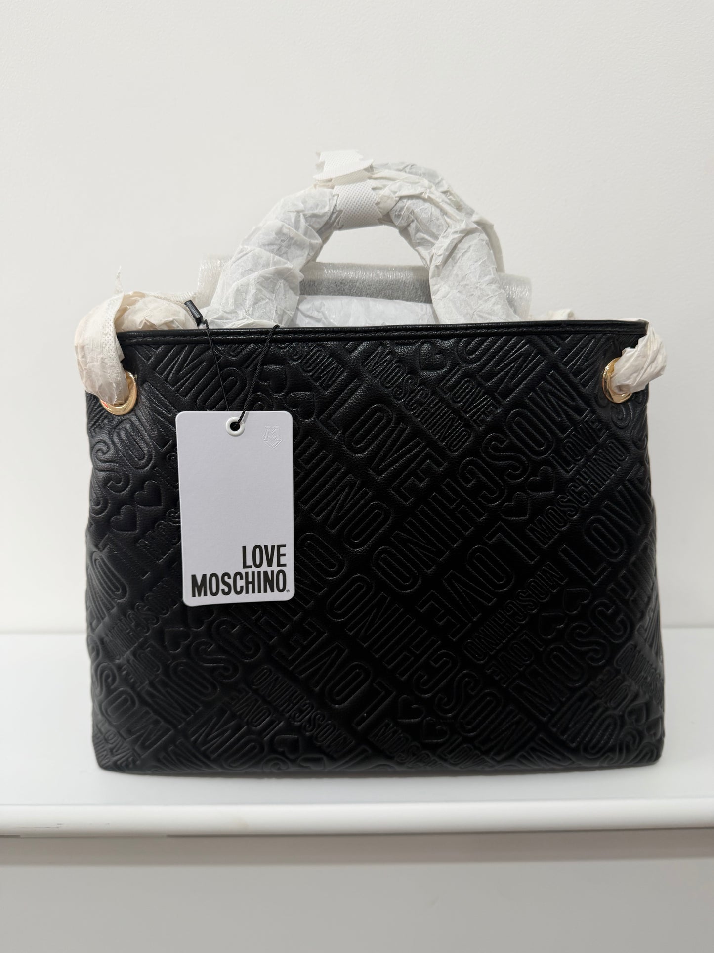 Pre-owned Black, Brand New Love Moschino Handbag