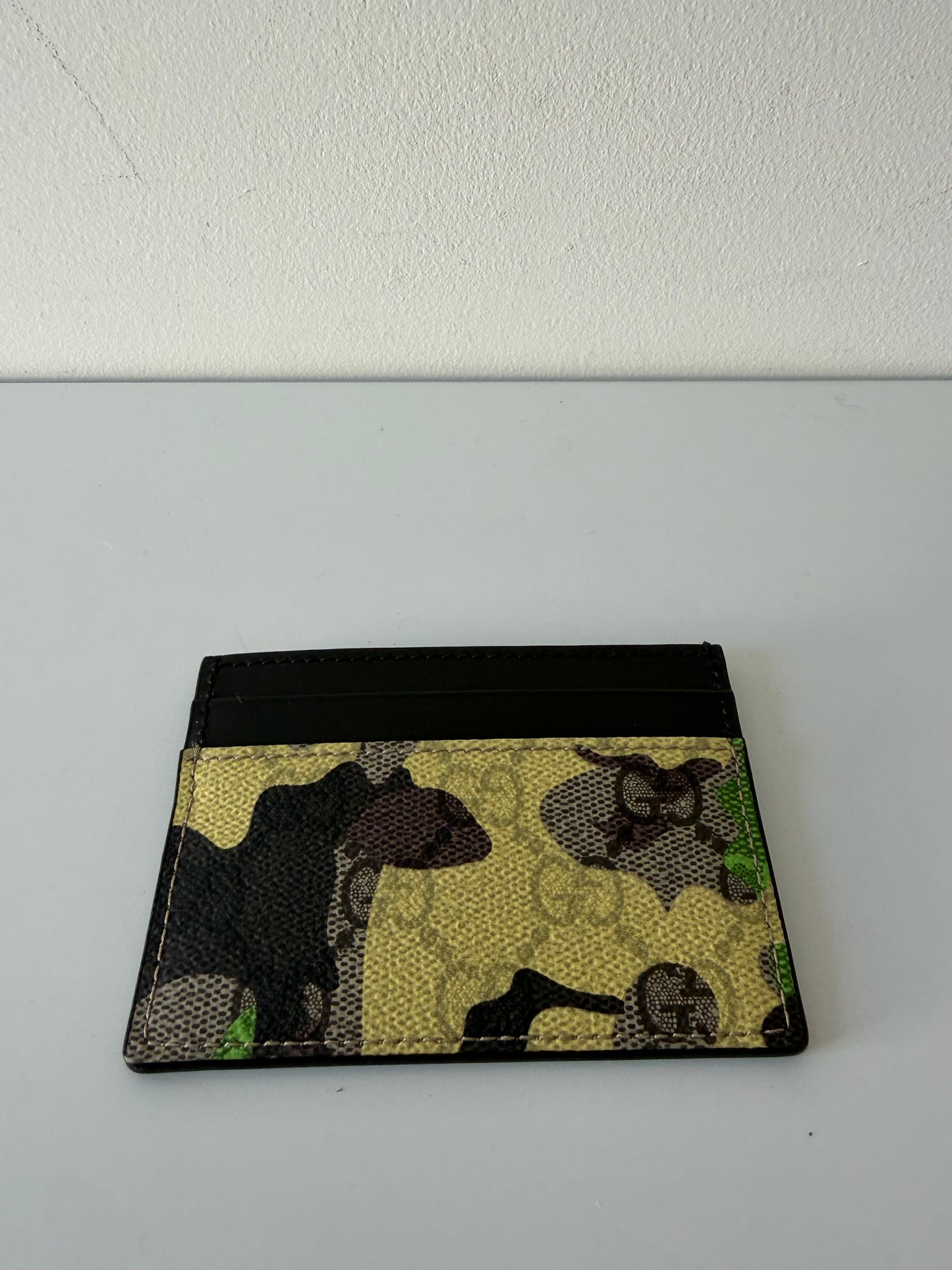 Pre-owned, Yellow/Black/Green Gucci Cardholder