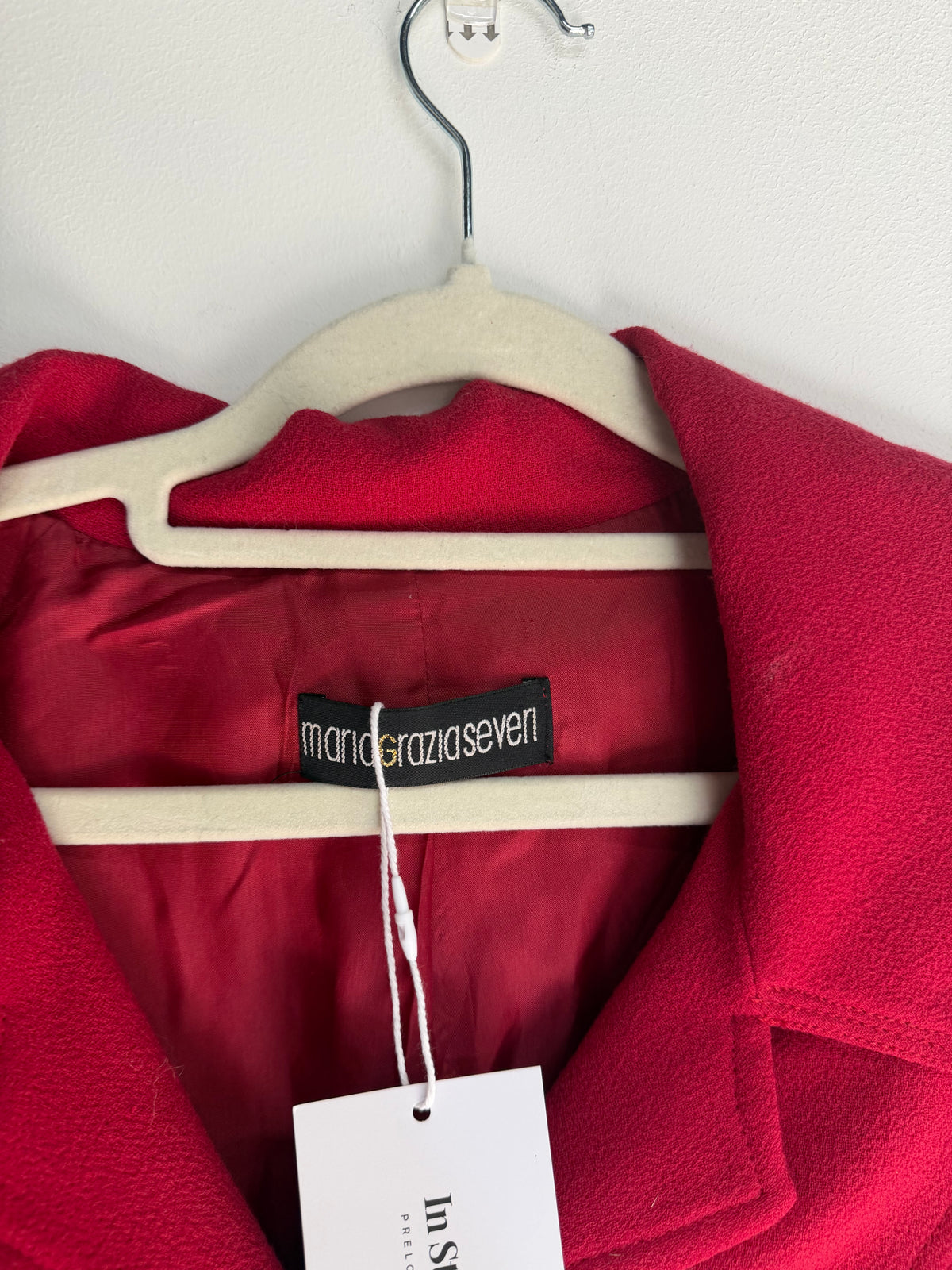 Preloved MariaGraziaSeveri Vintage Jacket Size 10 Red