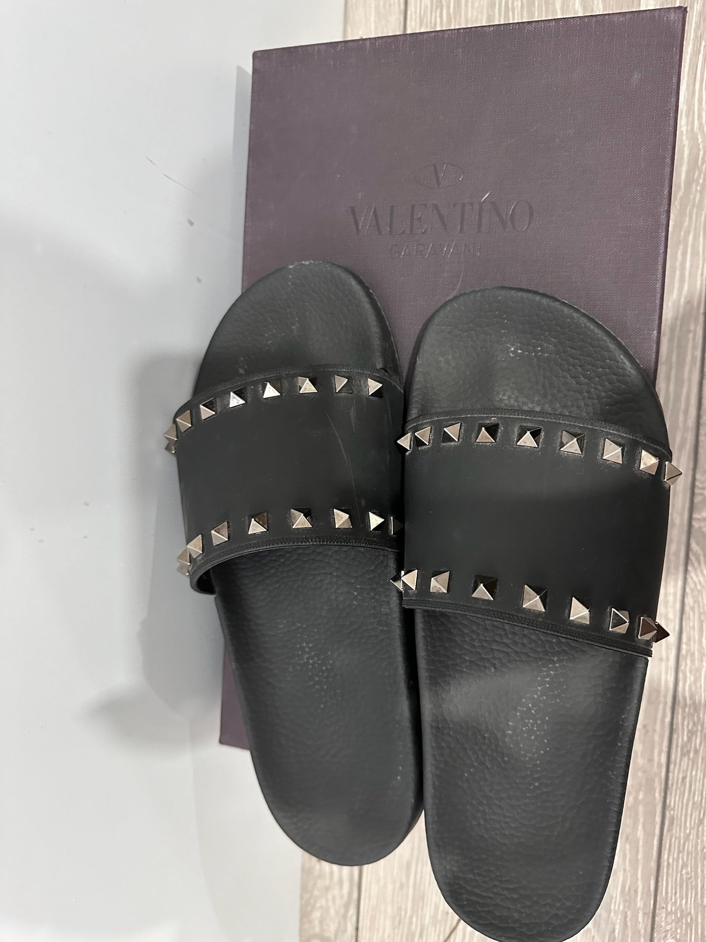 Black Valentino Sandals, 8