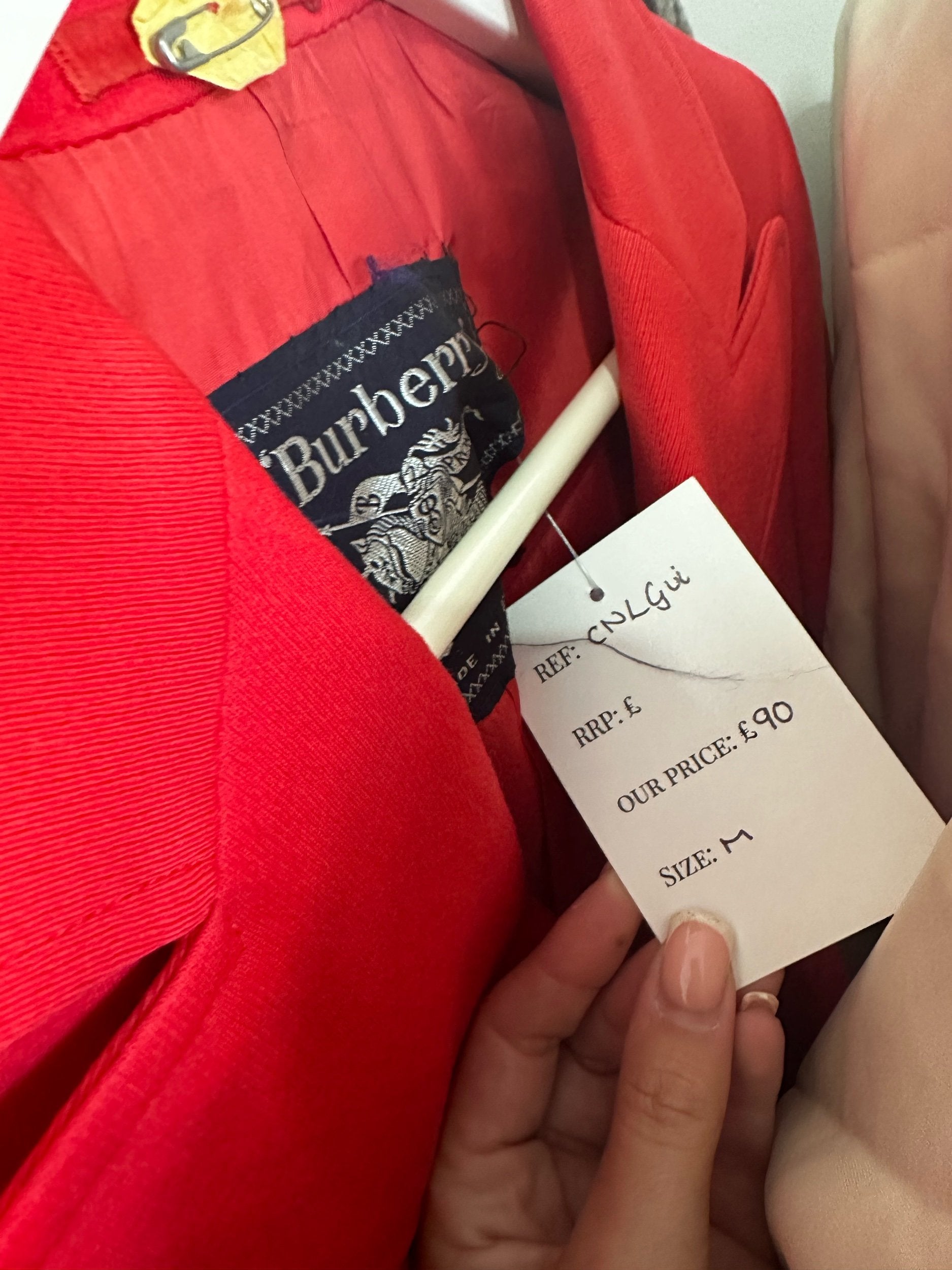 Burberry Red Blazer - M