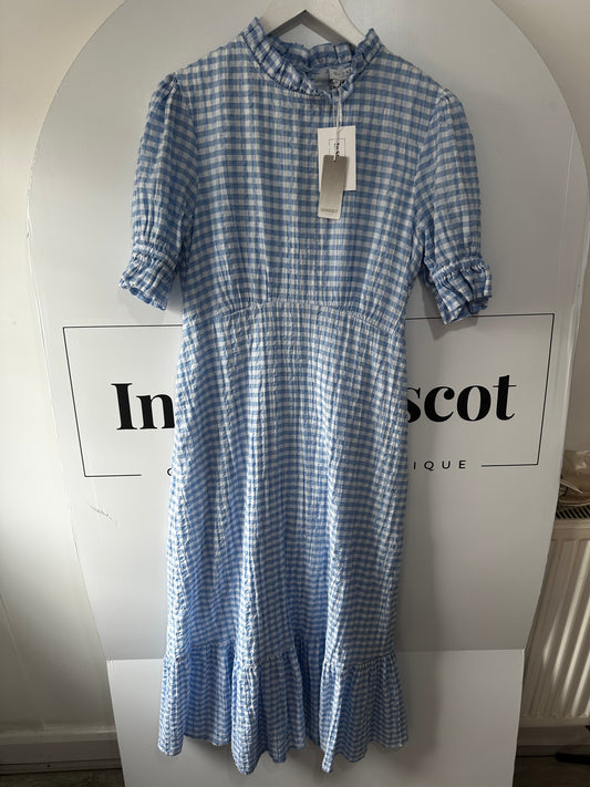 Blue & White Ghost Solene Dress, Size Medium