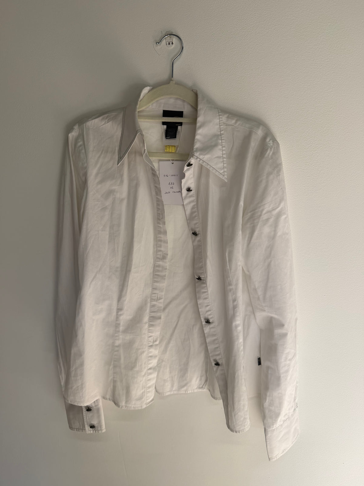Preloved Just Cavalli Shirt Size XS White