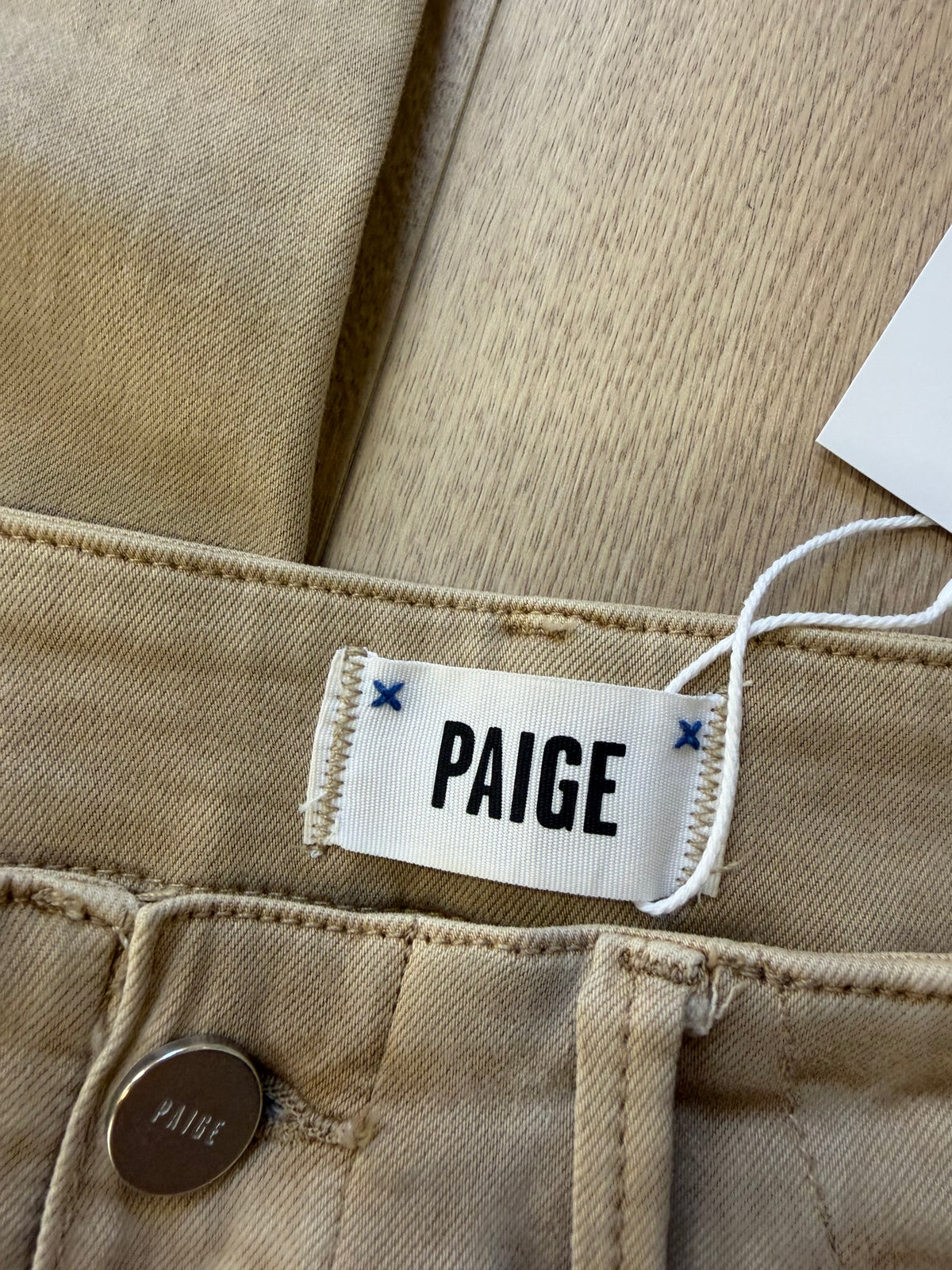 Preloved Paige Jeans Waist 26 Beige