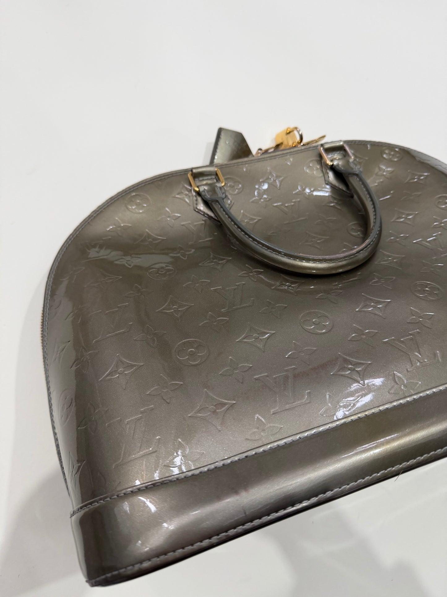 Vernis Vintage Louis Vuitton Handbag, Large Alma