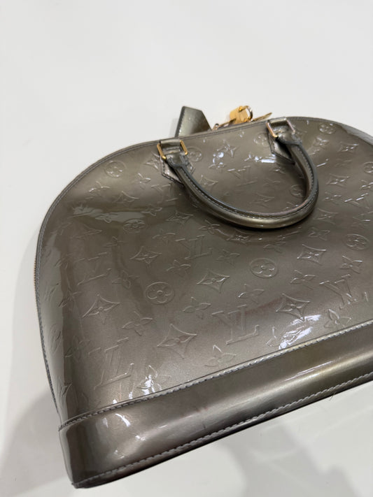 Vernis Vintage Louis Vuitton Handbag, Large Alma