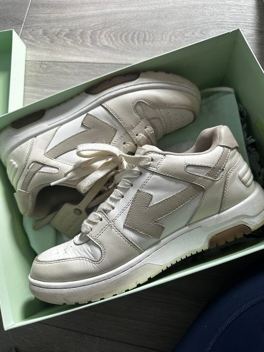 Beige Off White Trainers, 7 (fits a 6/7)