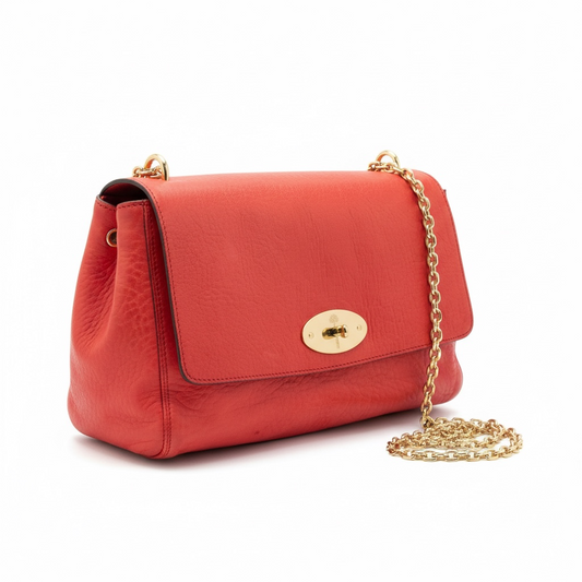 Pre-owned Tomato" (Coral) Mulberry Edna Crossbody Bag