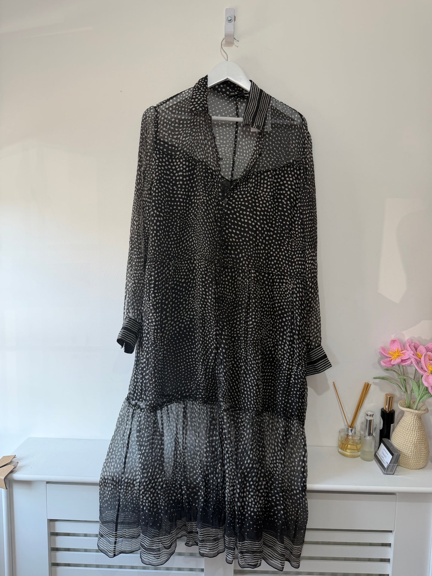 Preloved, Black and White Rag & Bone Dress, Size XL