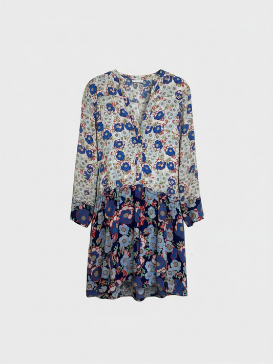 Preloved, Blue Floral  Sandro Dress, UK 10
