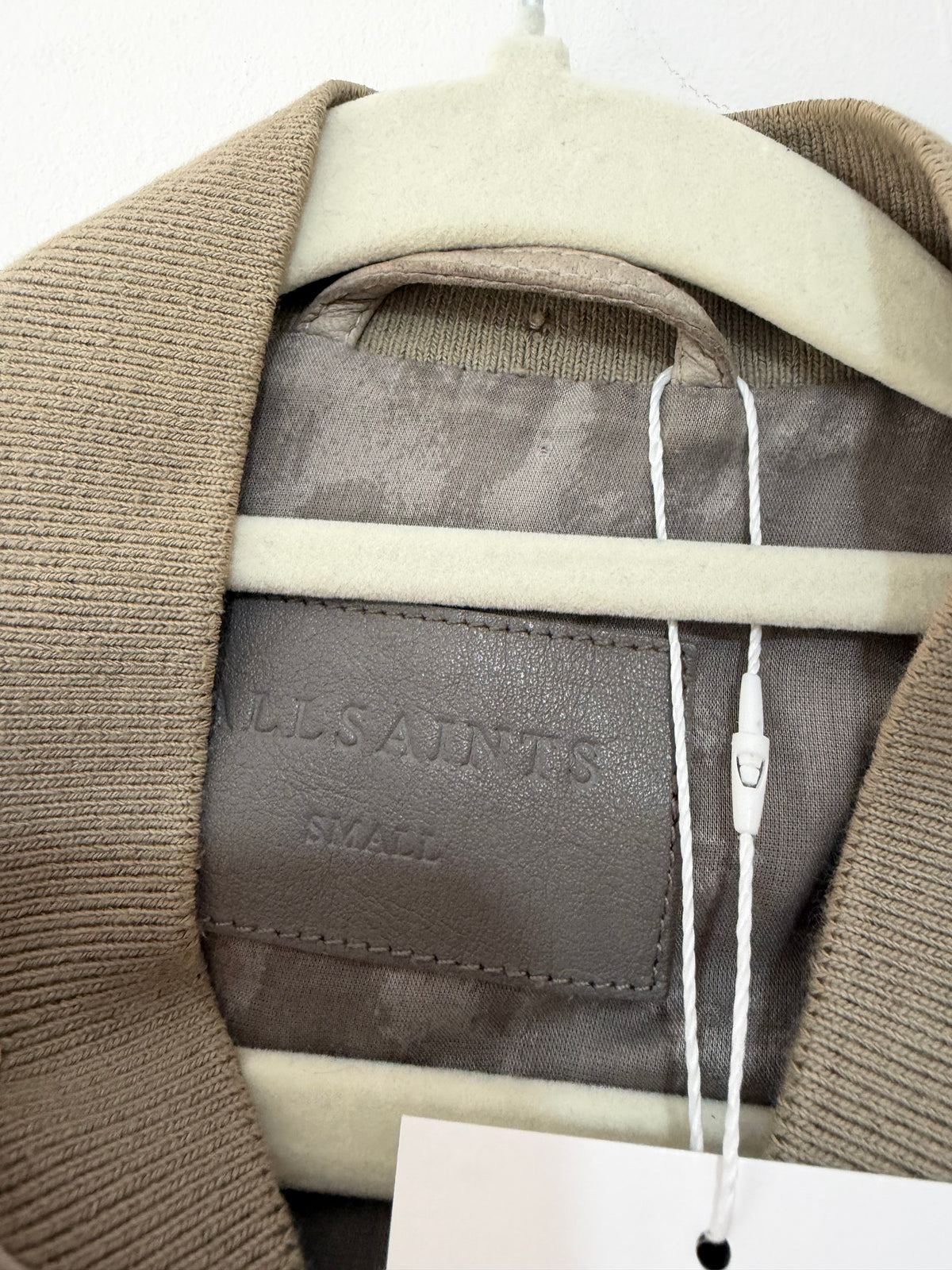 Preloved All Saints Jacket Men's Small Beige