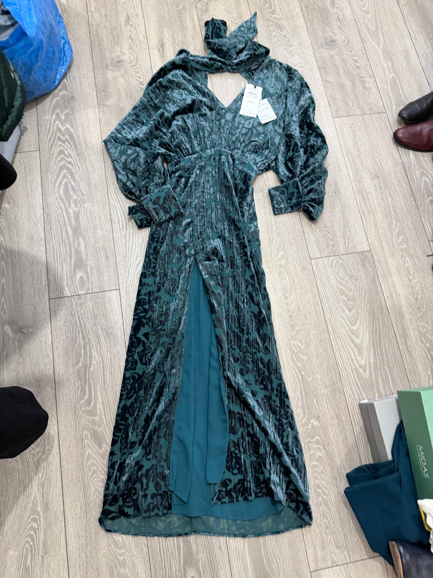 Blue Uterque Dress, Size XS