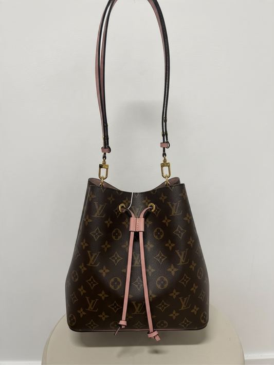 Preloved Louis Vuitton Bucket NeoNeo Handbag Monogram/Pink