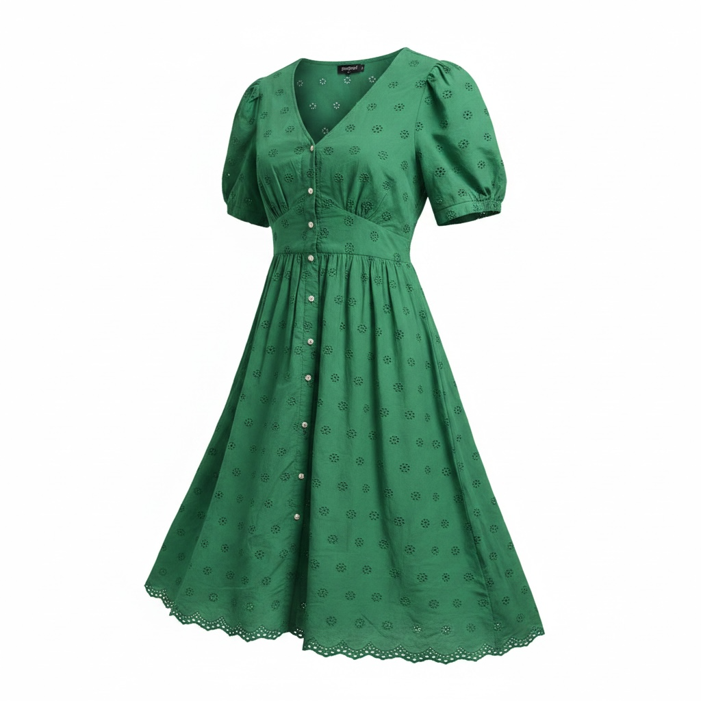 Preloved, NEW, Green Unfolded Dress, Size 16