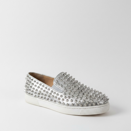 Preloved, Silver Christian Louboutin Trainers, Size 36/3