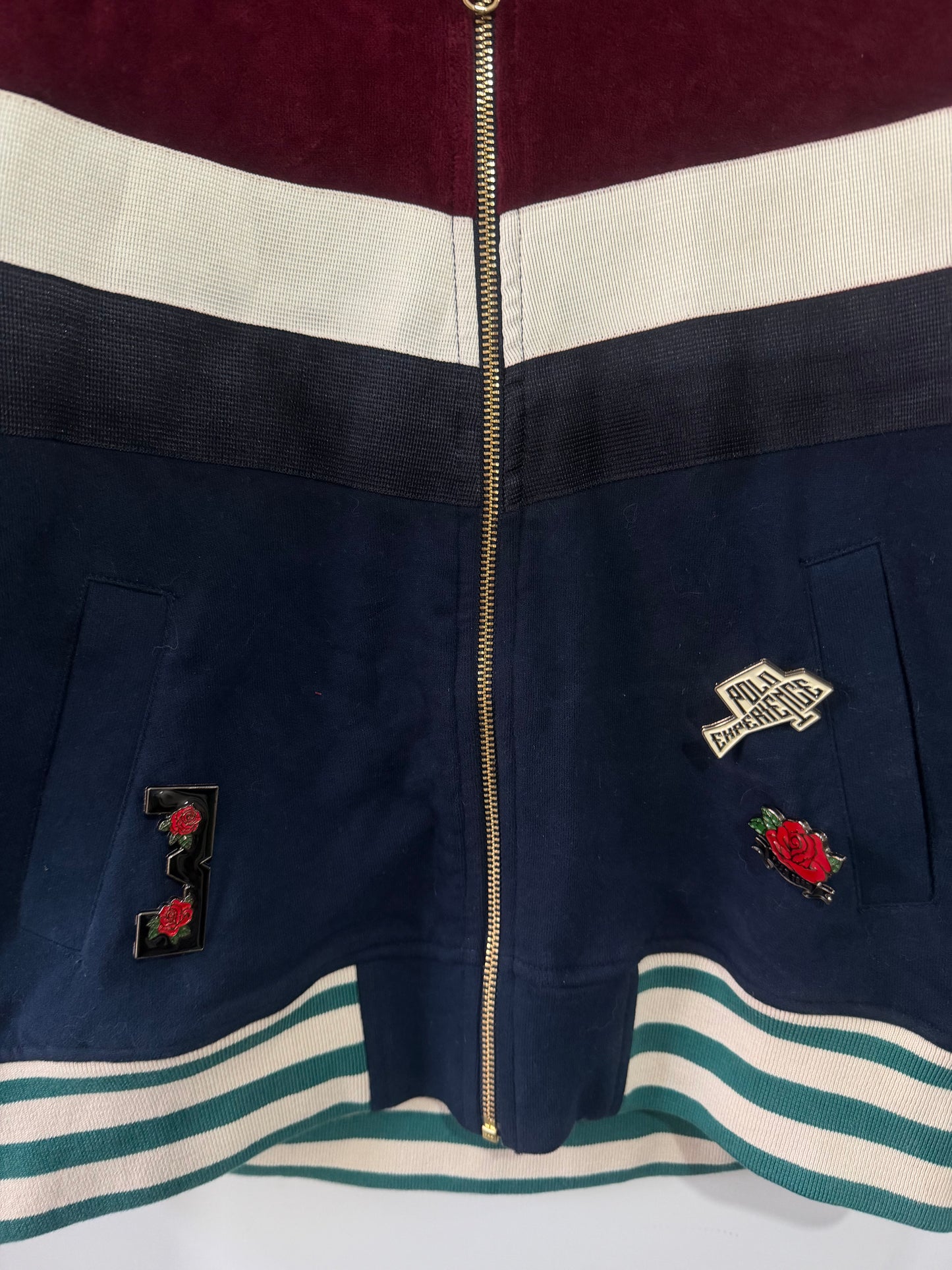 Colourblock La Martina Zip-up Hoodie, Size L