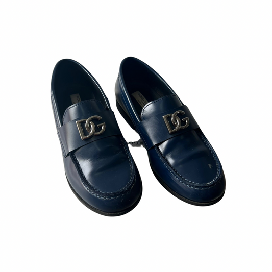 Dolce and Gabbana Navy Kids Loafers - Age 5/6