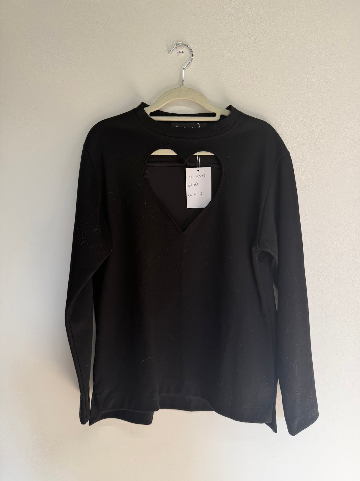 Preloved Proenza Schouler Top/Sweater Size XS (XS/S) Black Loveheart