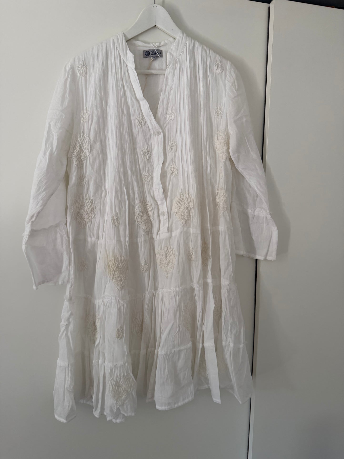 Pre-Loved White Handprint Dream Dress, M