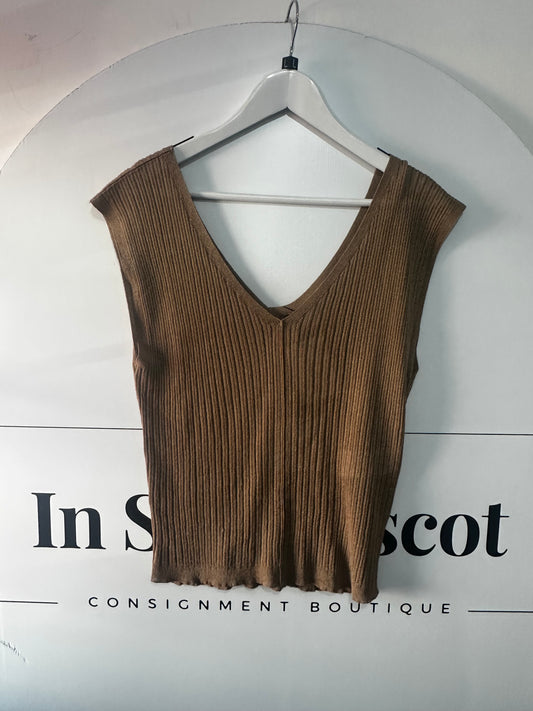 Neutral Marella Vest Top, Size Large