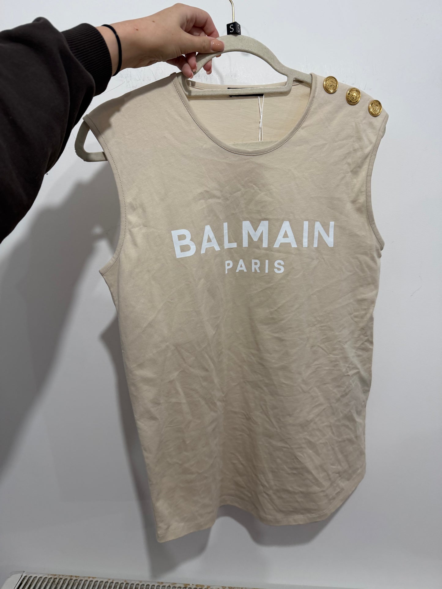 Beige Balmain Top, Small