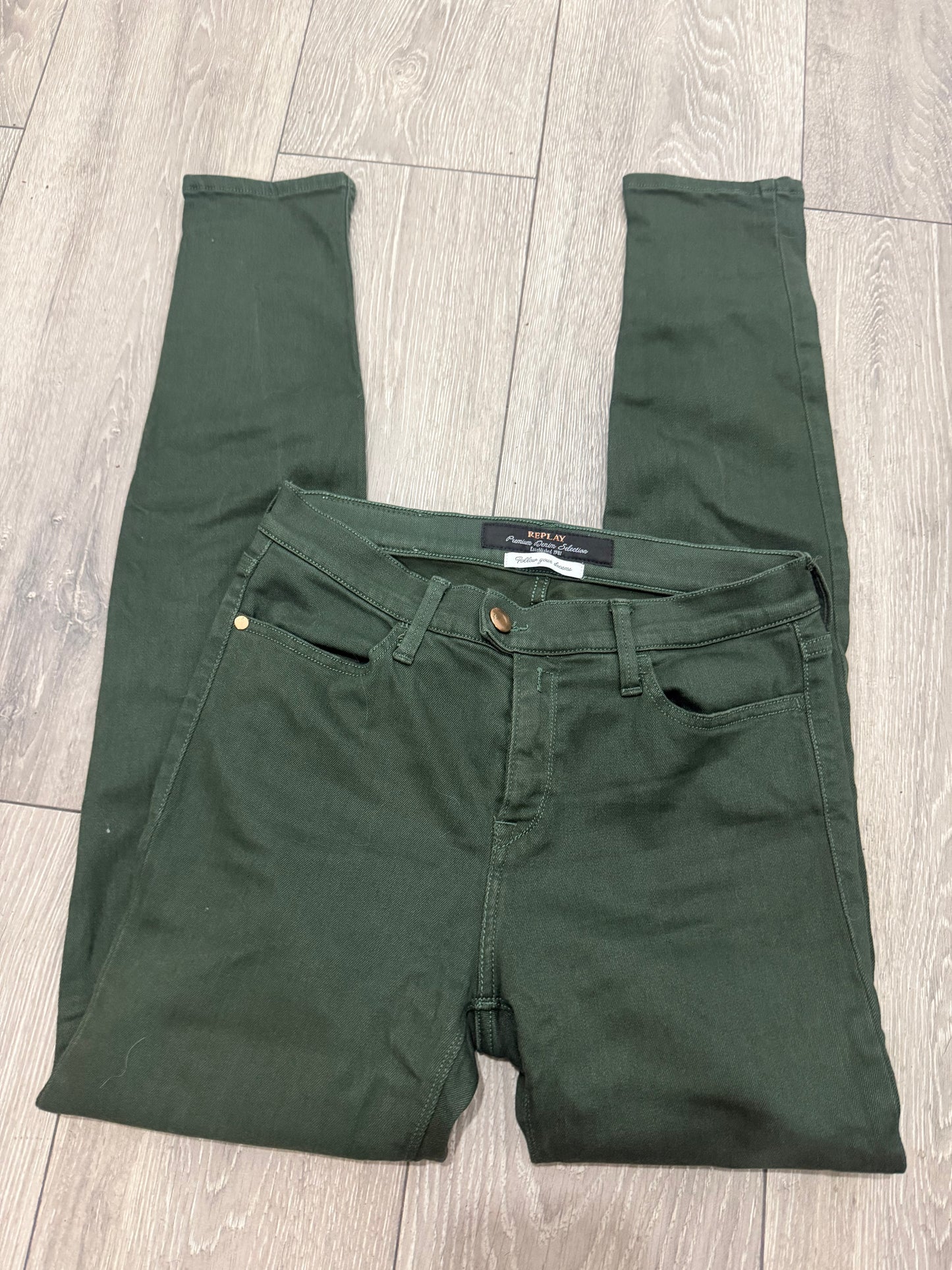 Green Replay Jeans, Size S