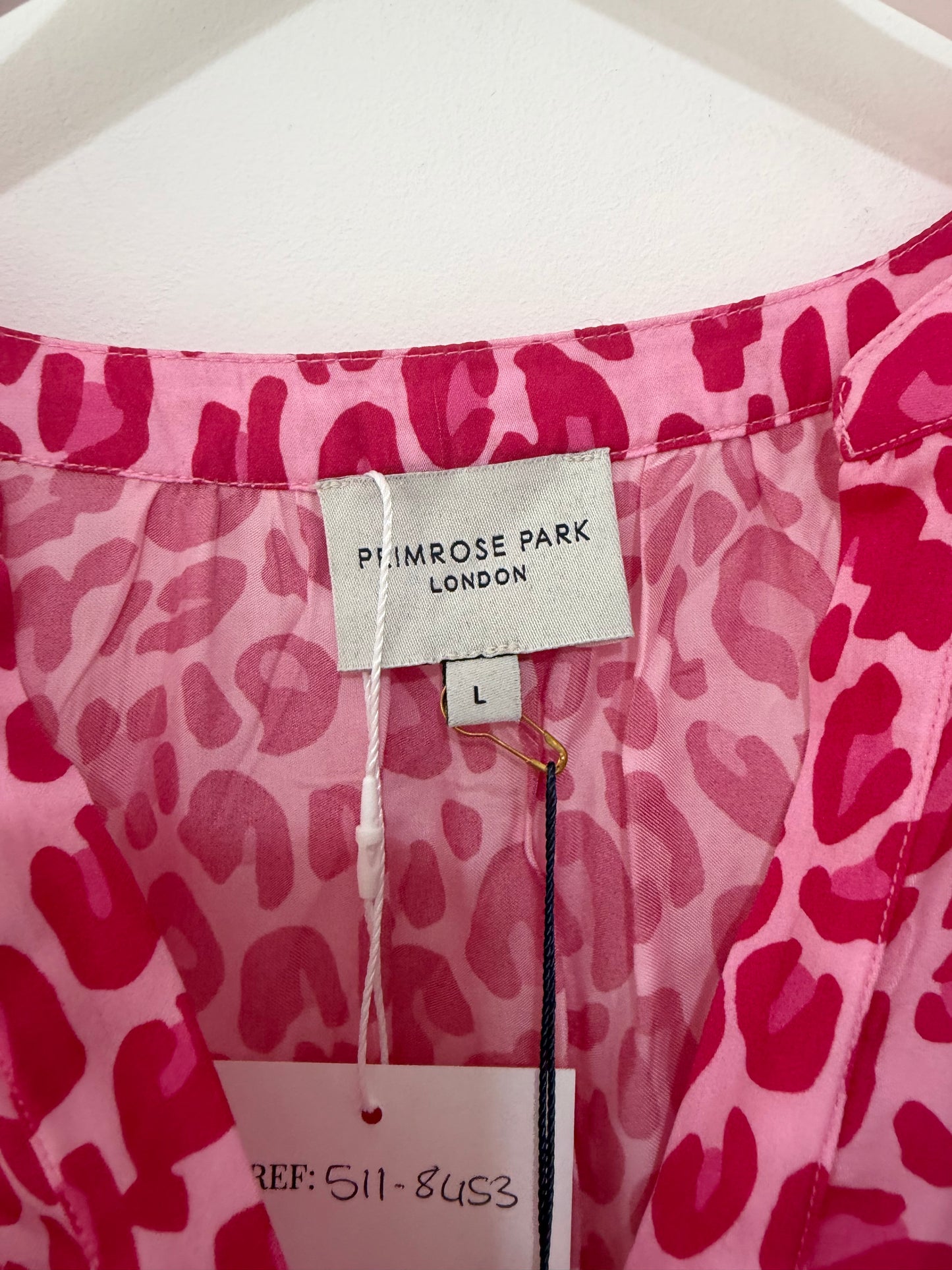 Preloved Pink Leopard BNWT Primrose Park Blouse, L