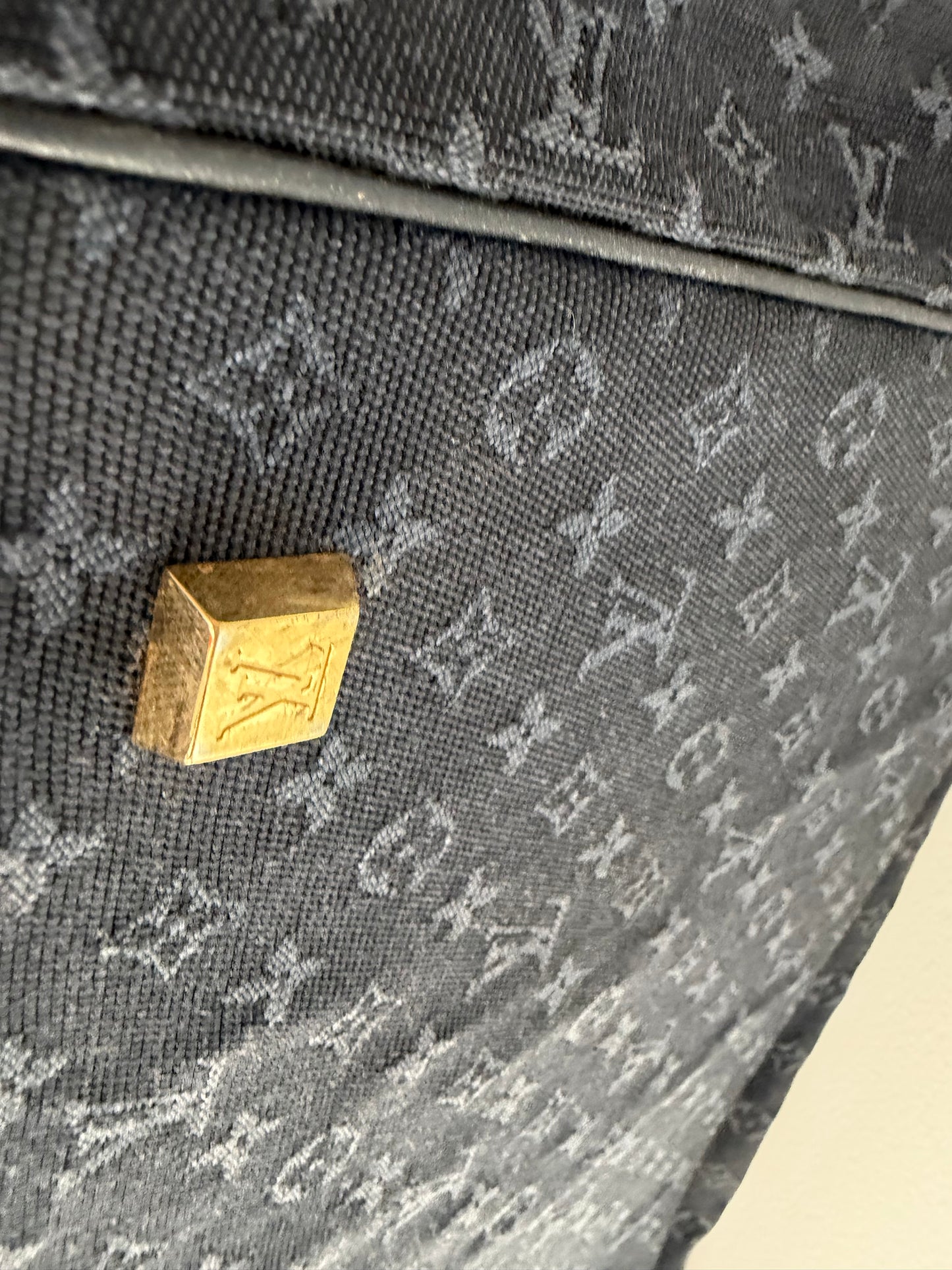 Preloved, Navy Louis Vuitton Denim Keepall, Josephine