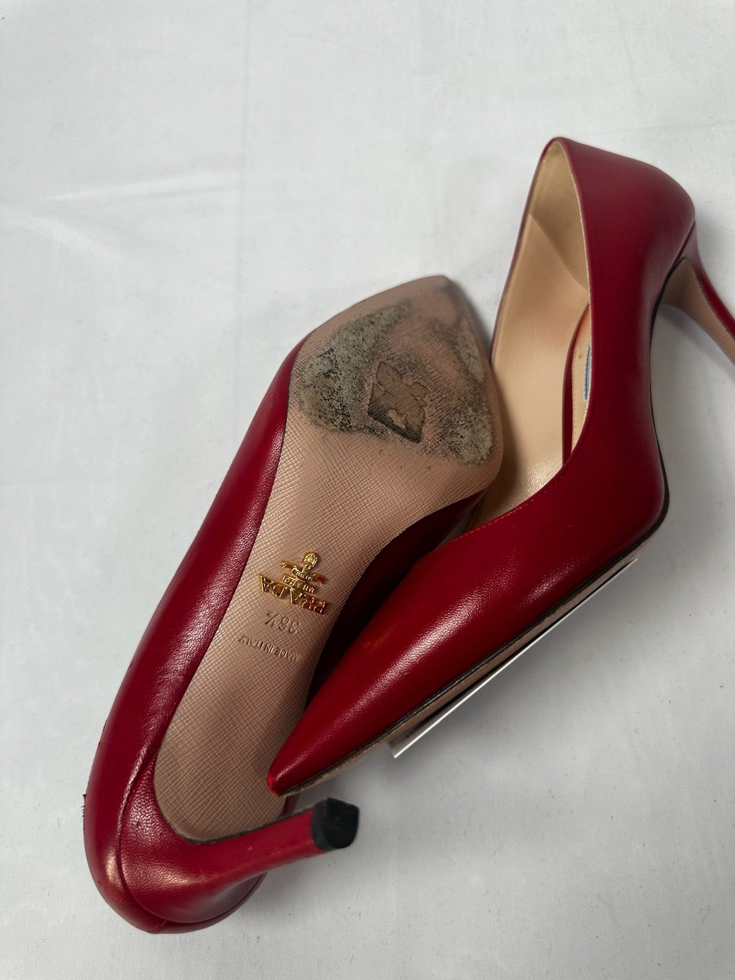 Prada Red Heels - 3.5