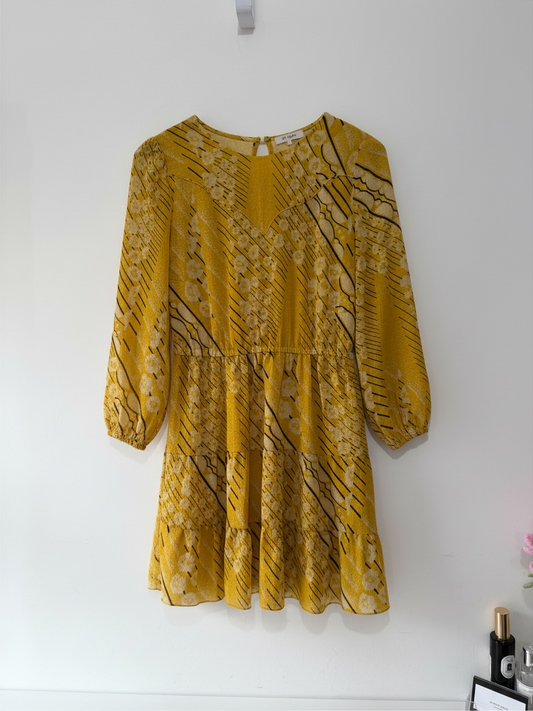 Preloved Ba&sh Dress Size Small Yellow