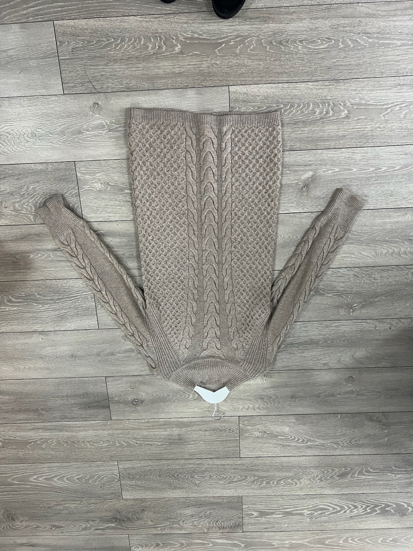 Beige Suncoo Jumper Dress, Large