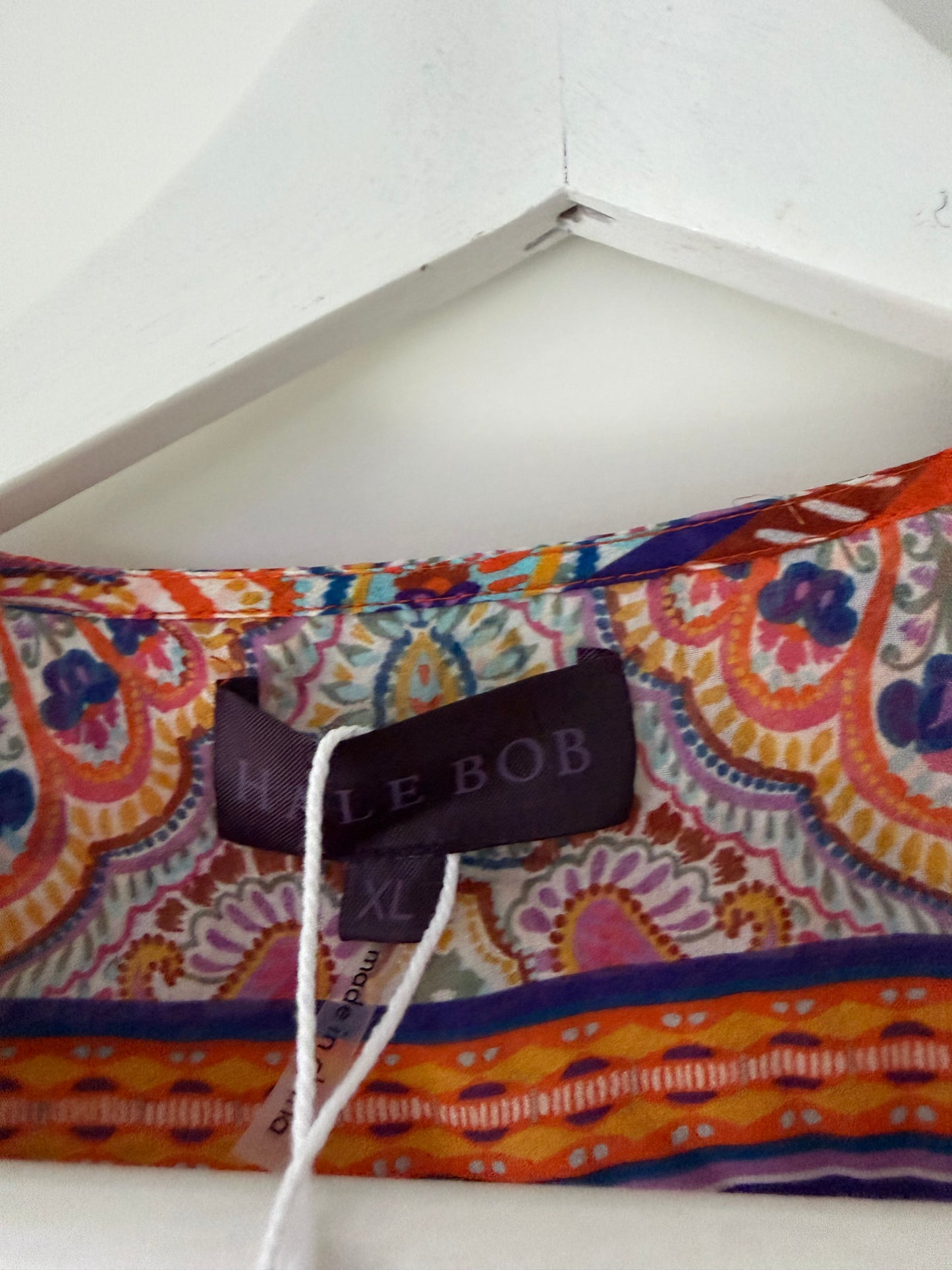 Pre-loved Patterned Orange Hale Bob Blouse, XL