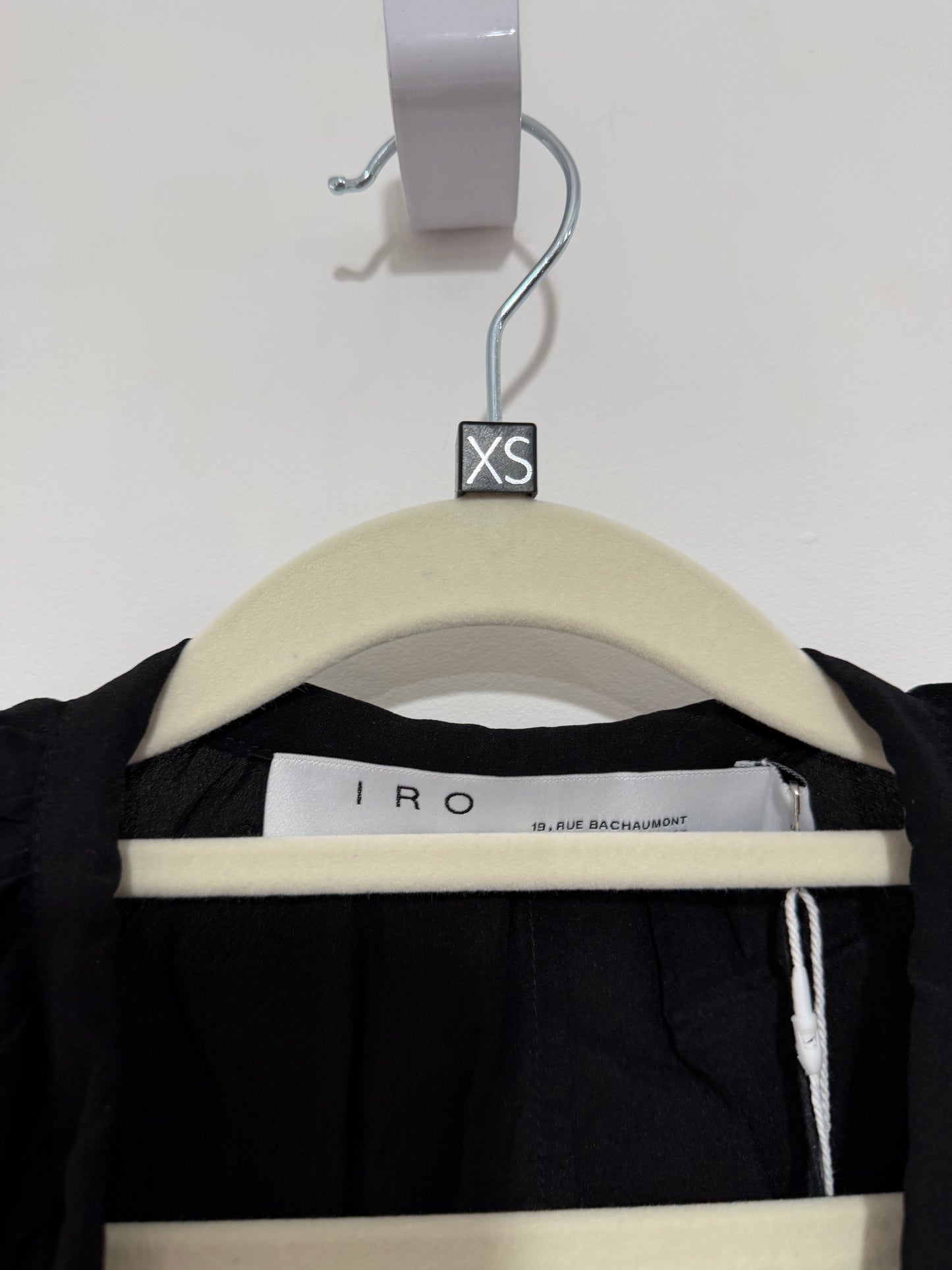 Pre-owned black 100% silk Iro Dress, Size xs very oversized
