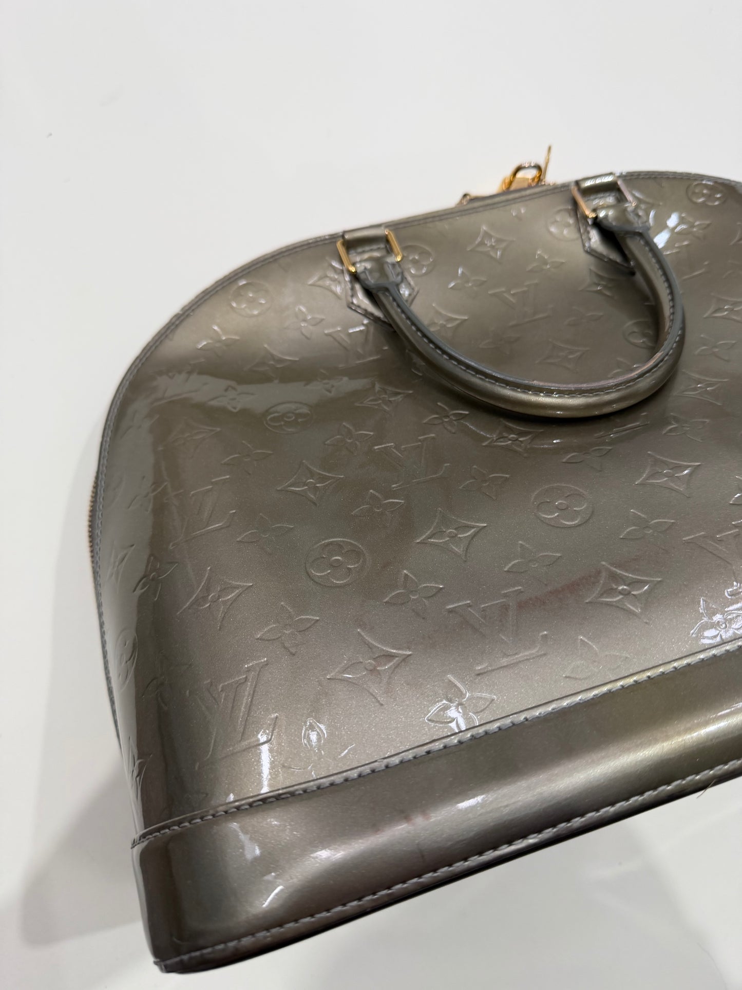 Vernis Vintage Louis Vuitton Handbag, Large Alma