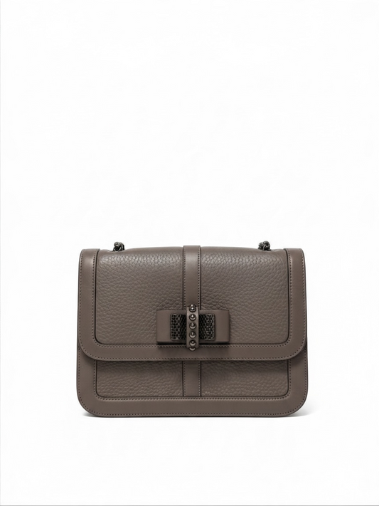 Preloved Christian Louboutin Crossbody Bag Medium Taupe/Mushroom