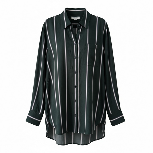 Pre-owned Stripey Equipment Femme Blouse, Size Small