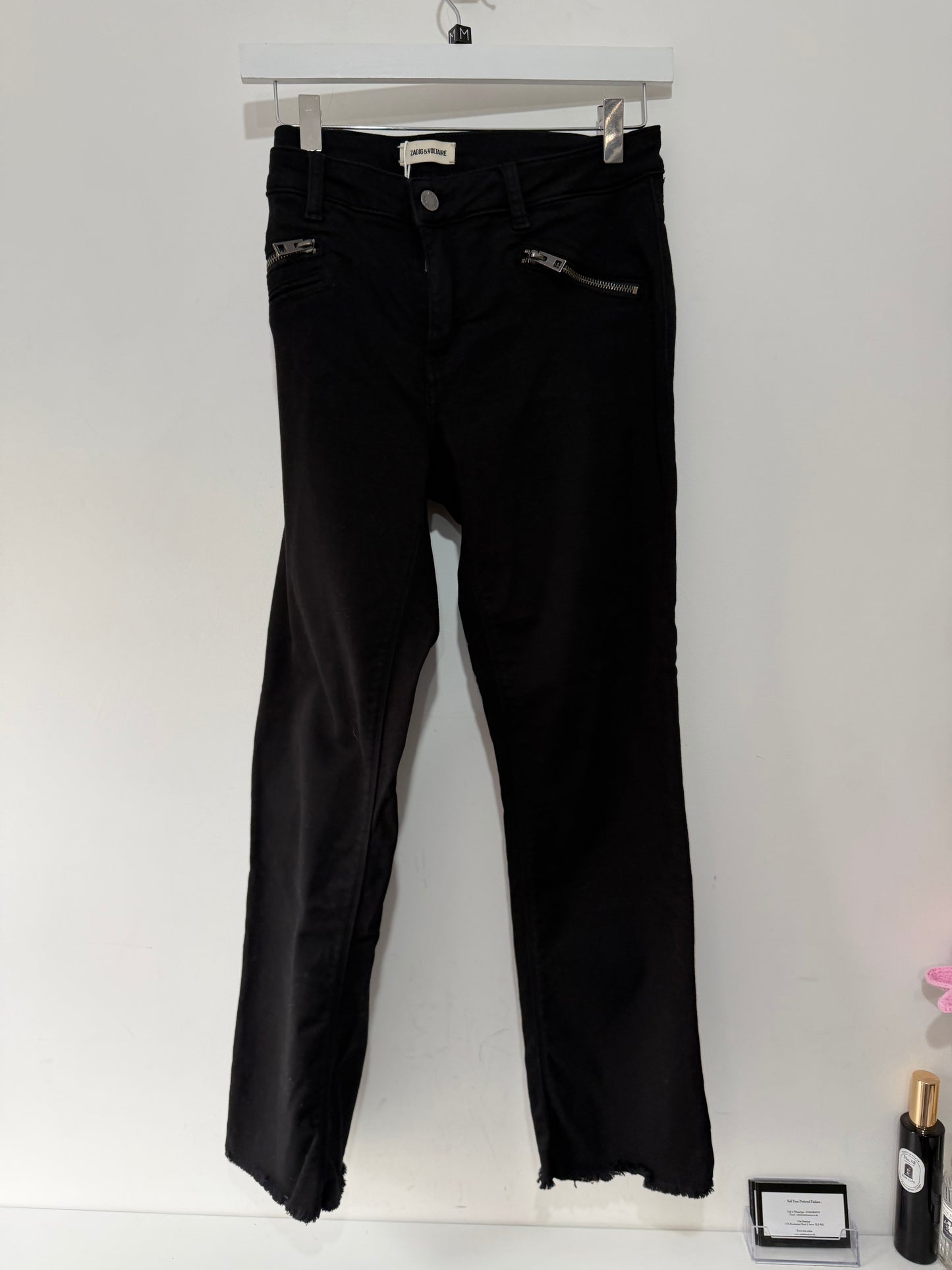 Preloved Zadig & Voltaire Jeans Waist 30 Black