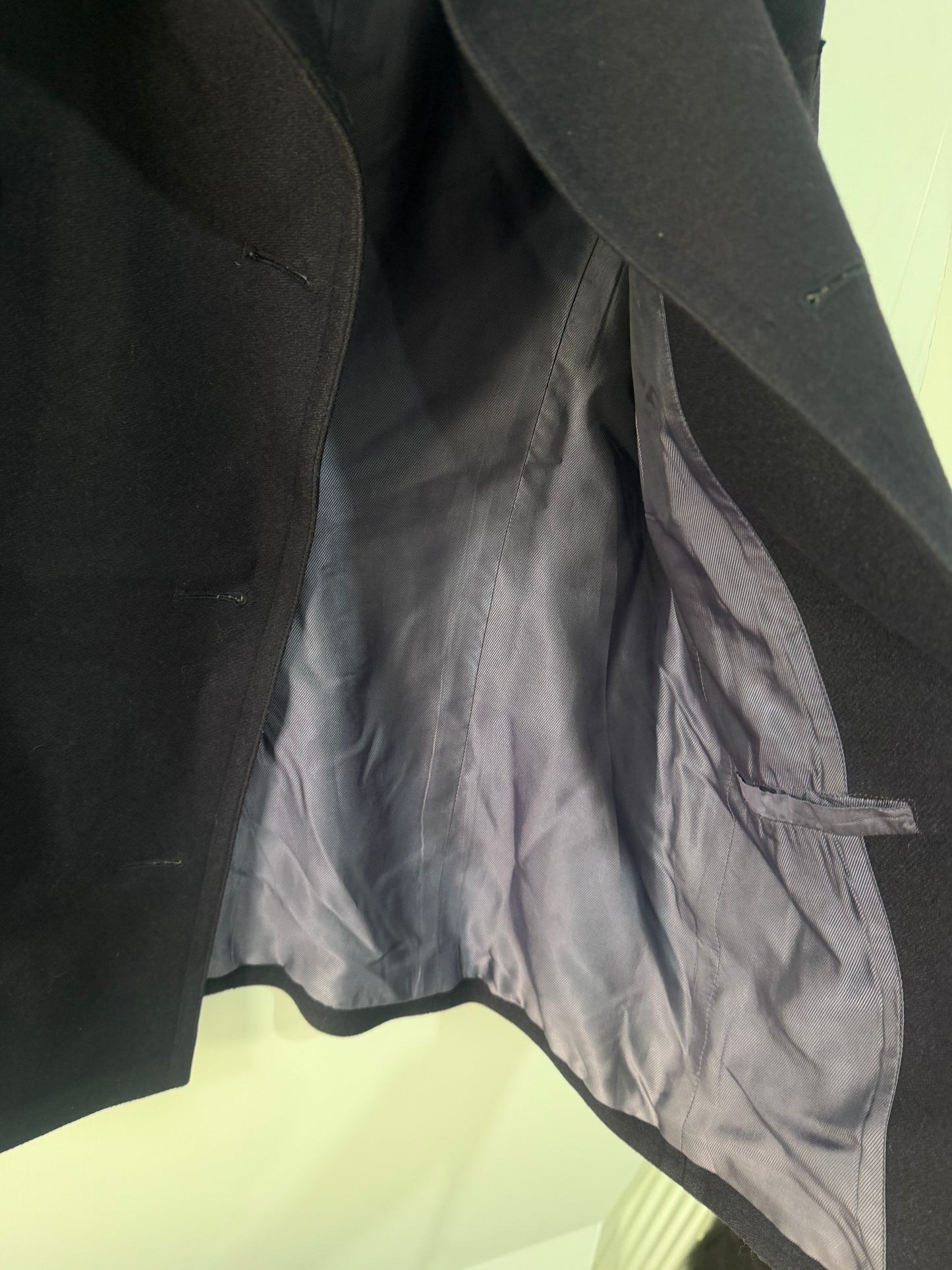 Navy Pringle Peacoat Trench Coat, Size 8-10