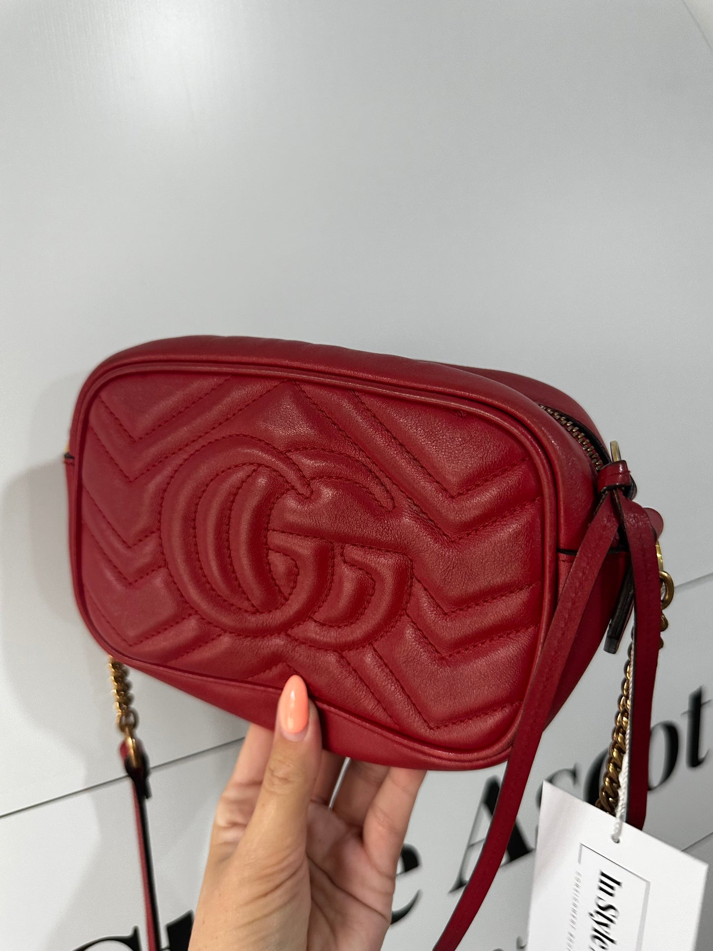 Red Gucci Mini Marmont