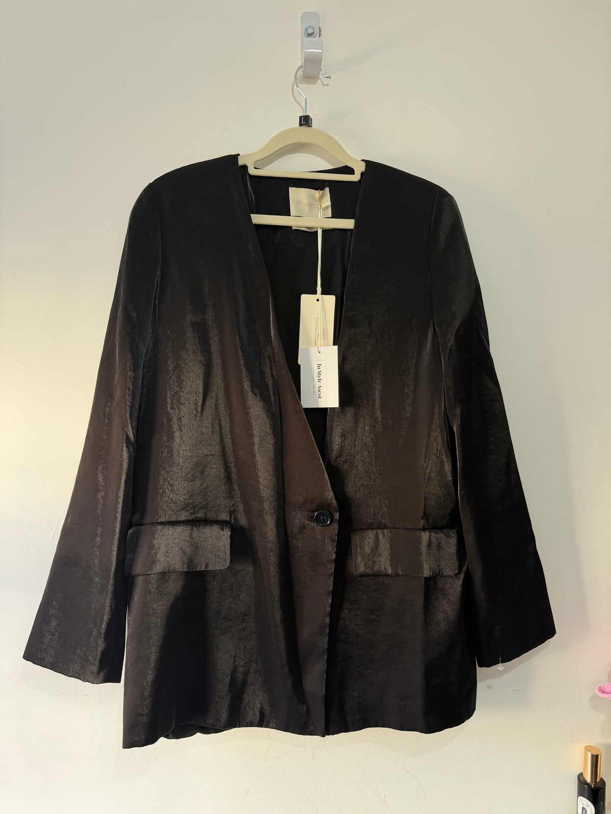 Preloved momoni Blazer Size 44 UK 14 Black