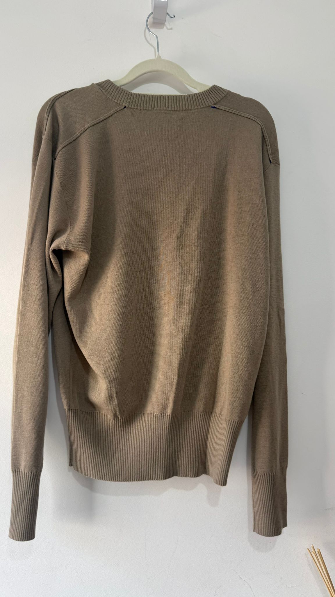 Preloved, Brown Burberry Knitted Jumper, Small