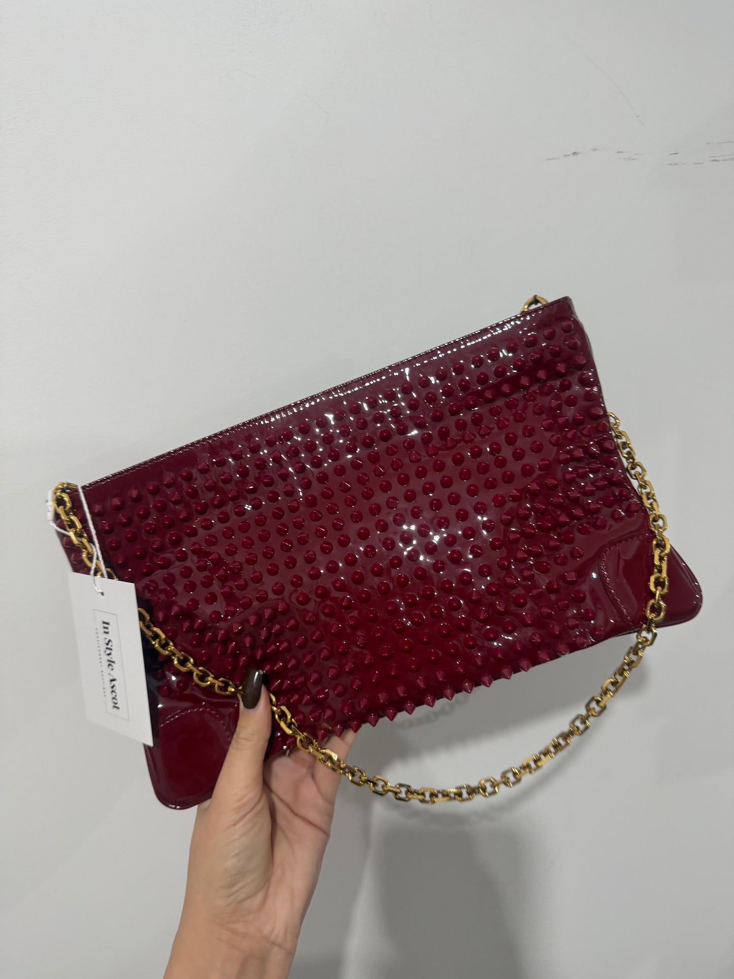 Burgundy Red Rockstud Christian Louboutin Bag, limited edition