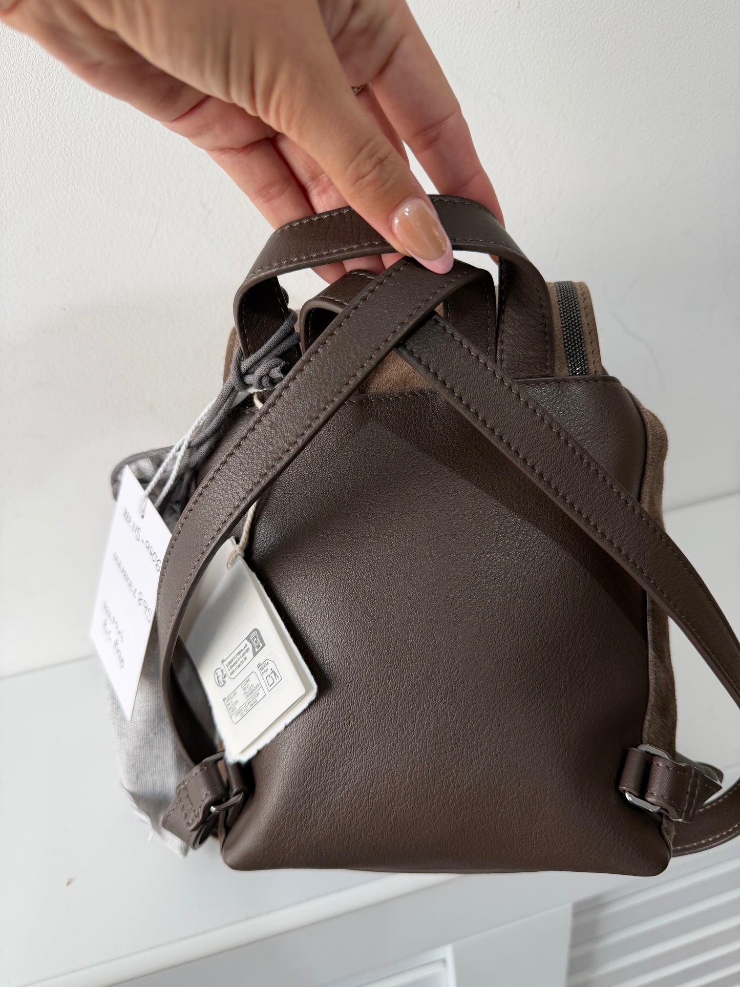 Preloved Brand New Brunello Cucinelli Small Backpack Brown