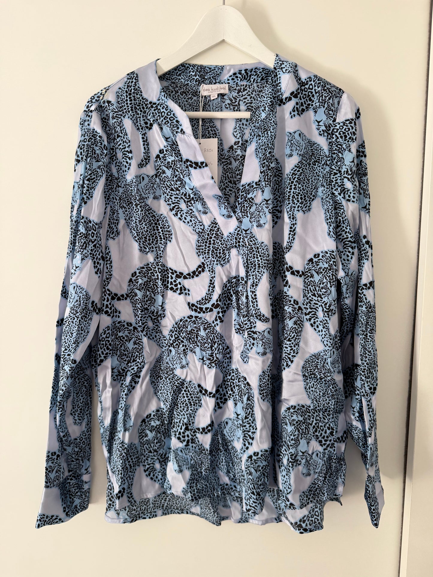 Pre-loved Blue Pattern Dea Kudibal Blouse, XL