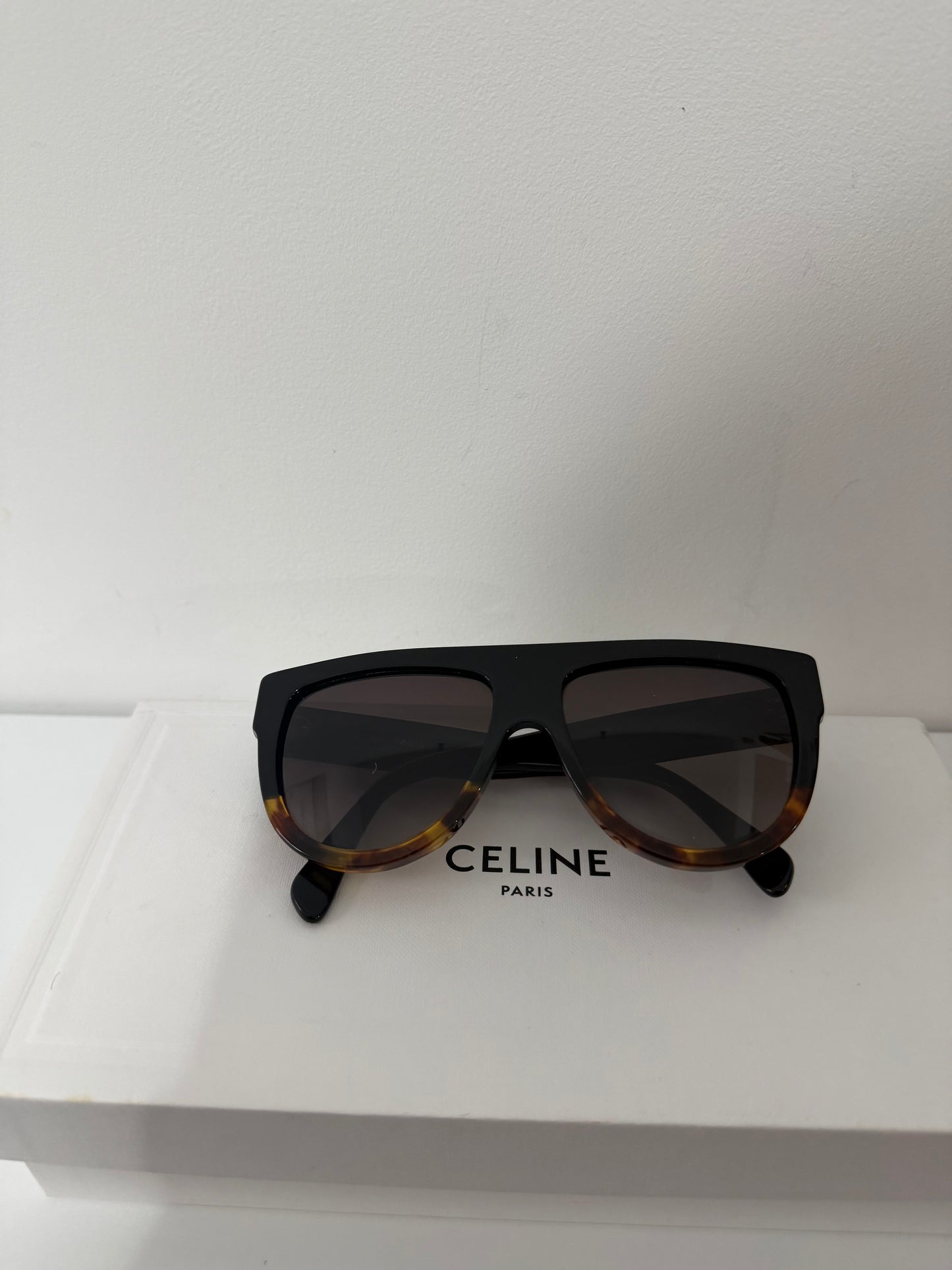 Pre-owned, Black and Tortoise Celine Sunglasses