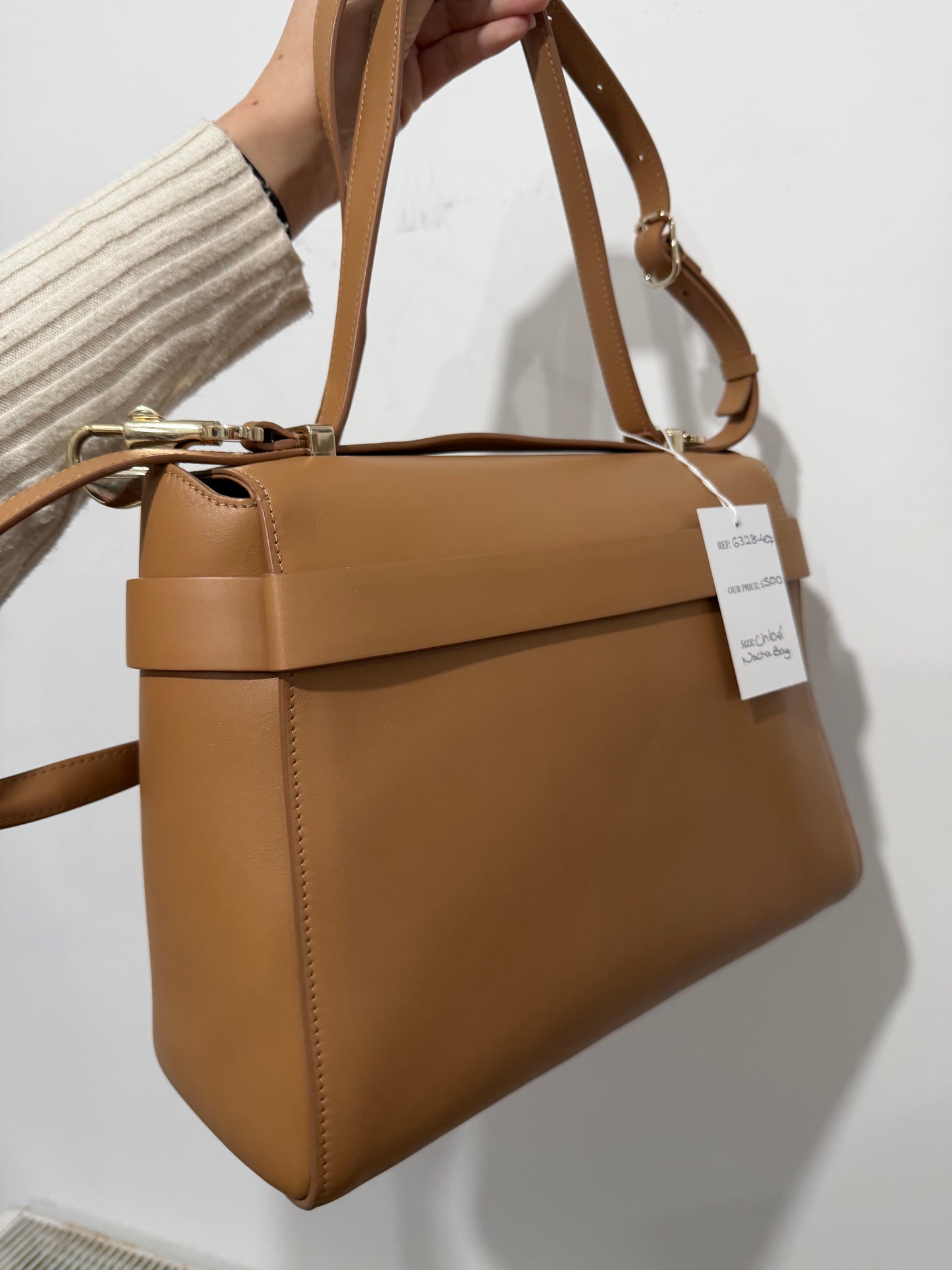 Brown Chloé Handbag Nacha Bag, 32cm W   25cm H