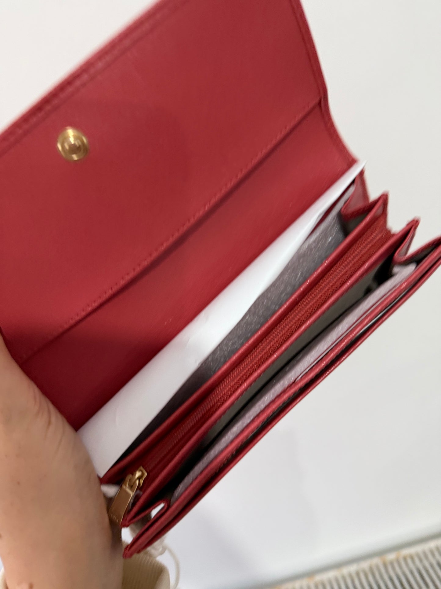 Pre-owned Pink Furla Wallet, New