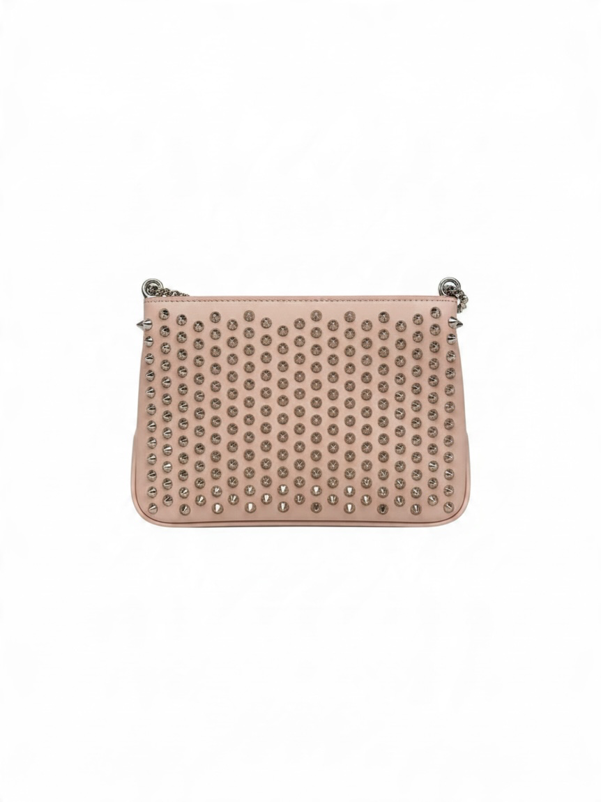 Preloved Christian Louboutin Bag Light Pink and Studded