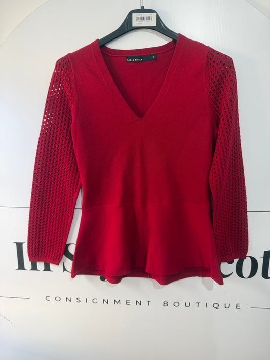 Red Karen Millen Top, Small