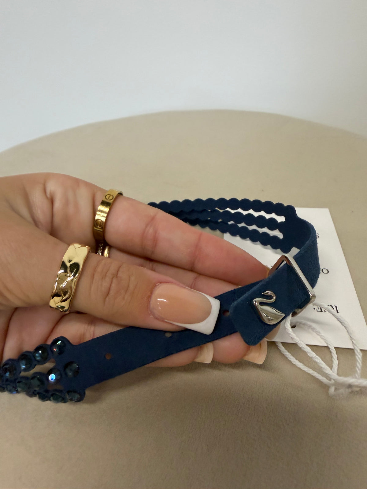 Preloved Swarvoski Choker Navy